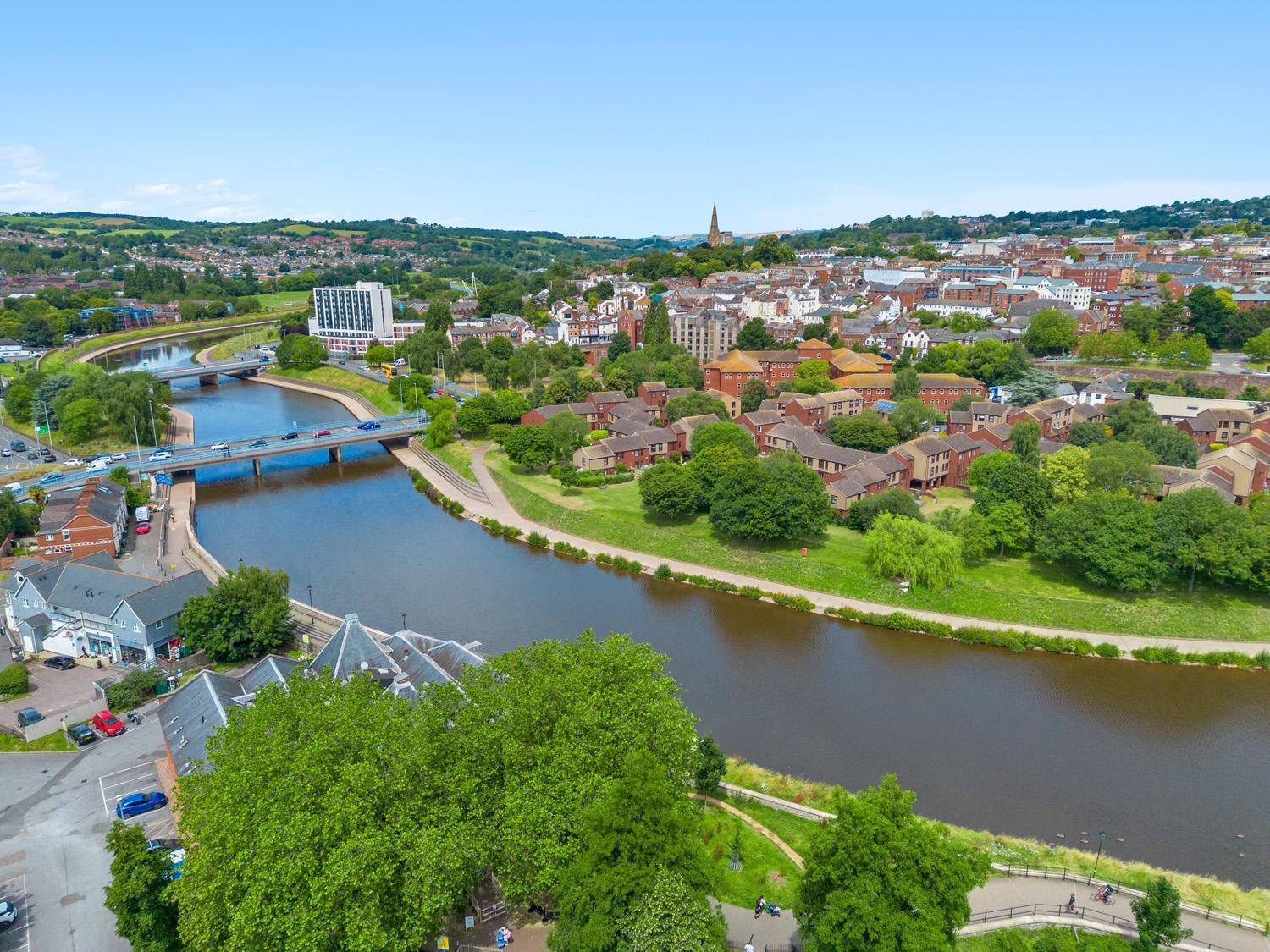 River Exe Cottage Waterfront Exeter Kültér fotó
